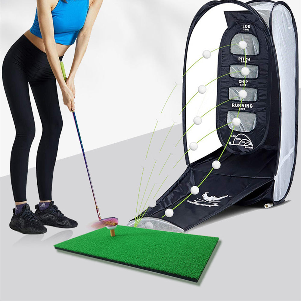 Golf Hitting Mat Portable Driving Range Practice Training Aid 60x30cm