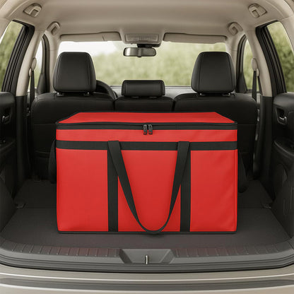Insulated Bags Food Delivery Pizza Delivery Bags for Grocery Shopping Catering-Red
