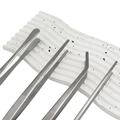 4Pcs BBQ Cooking Tweezer Tongs Stainless Steel Kitchen Tweezer Set