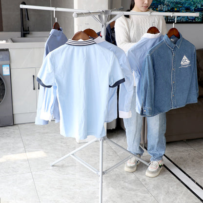 Portable Clothes Drying Rack Foldable Camping Tripod Clothes Hanger with Wind-resistant Hooks