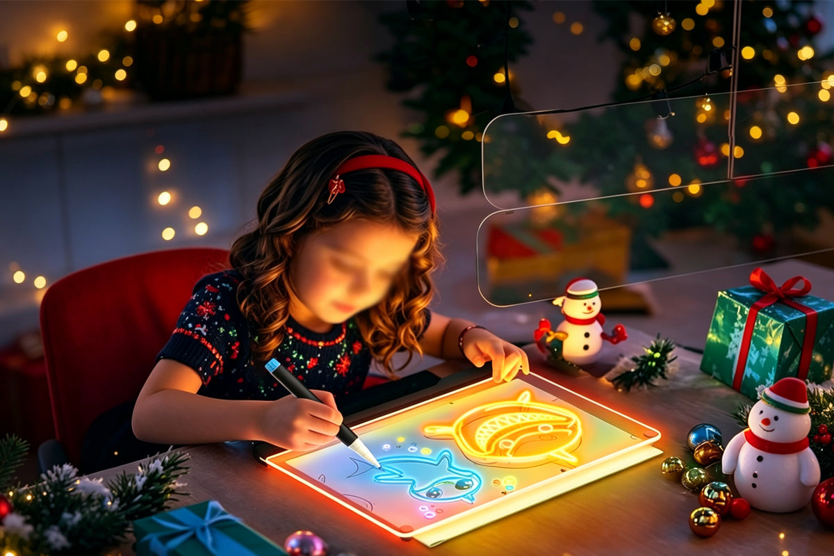 Rechargeable LED Drawing Board - Black