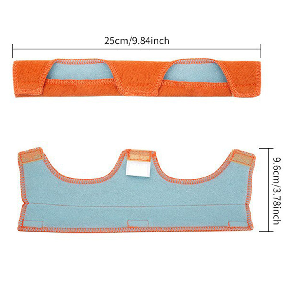 2 Cotton Fire Resistant Foam Hard Hat Sweatbands-Orange