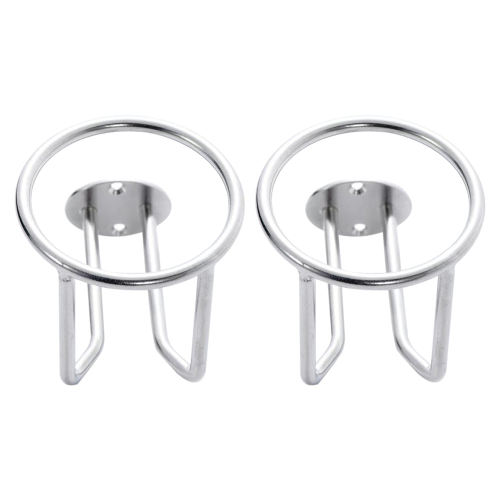 2PCS Stainless Steel Boat Ring Cup Holder for Car Yacht or Marine Use