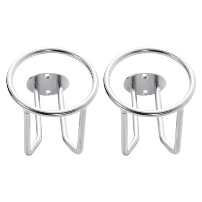 2PCS Stainless Steel Boat Ring Cup Holder for Car Yacht or Marine Use