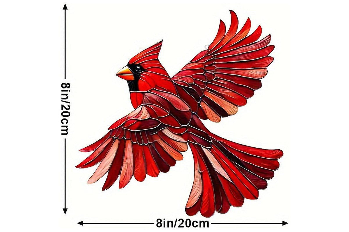 3Pcs Colorful Spirit Birds Sherum Spirit Birds Hanging Ornament Sun Catcher Stained Birds
