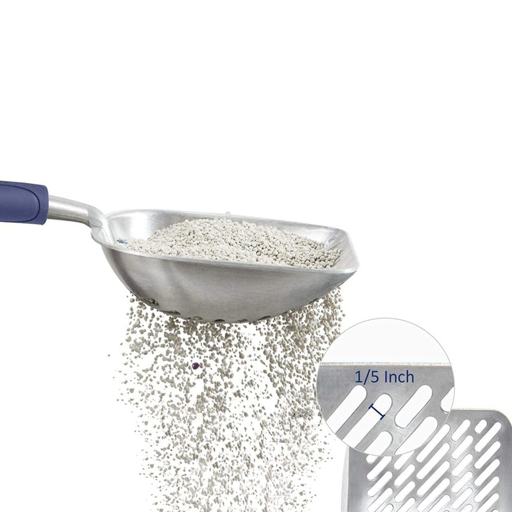 Non Stick Aluminum Alloy Cat Litter Scoop-Blue