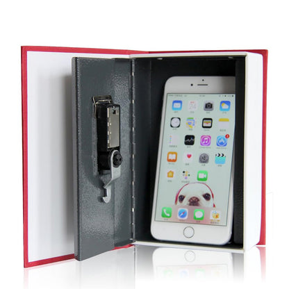 Fake Book Safe with Combination Lock Book Safe Lock Box for Cash Jewellery-Red