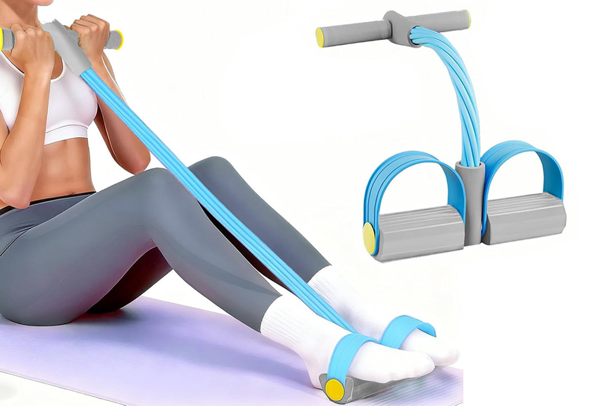 6 Tube Pedal Resistance Band - Blue