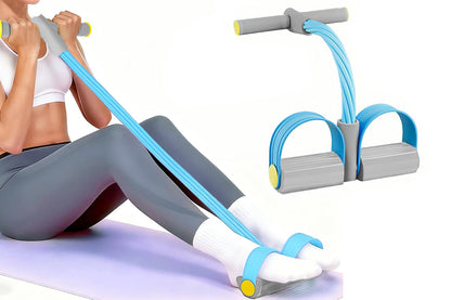 6 Tube Pedal Resistance Band - Blue