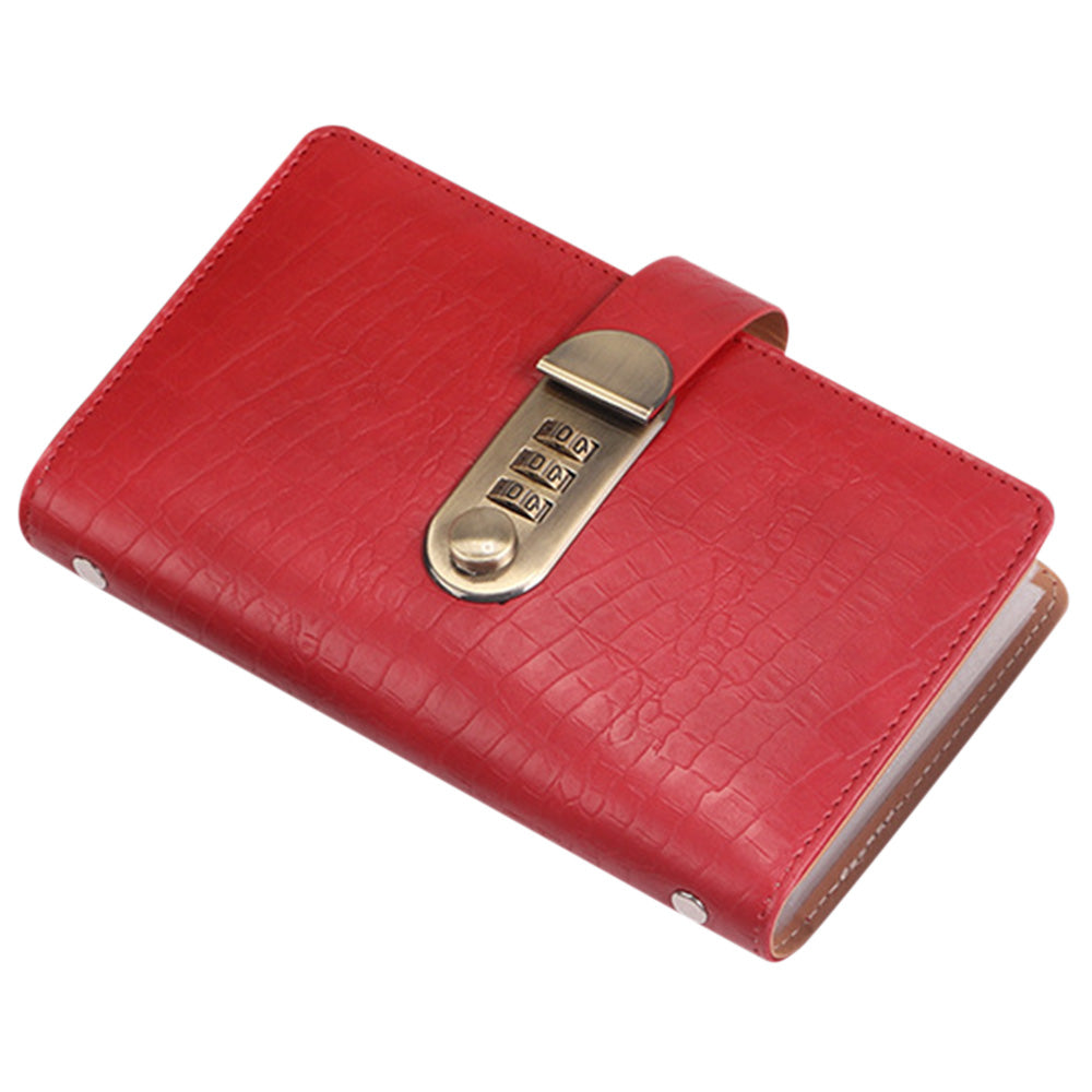 100 Envelope Savings Challenge Book with 3 Digit Combination Lock - Red
