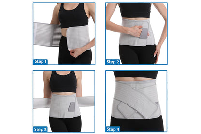 Bamboo Charcoal Fiber Belly Band - Grey