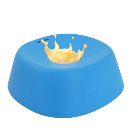 Slow Feeder Dog Bowls With Rolling Ball For Liquid Treat Training Bowl-Blue