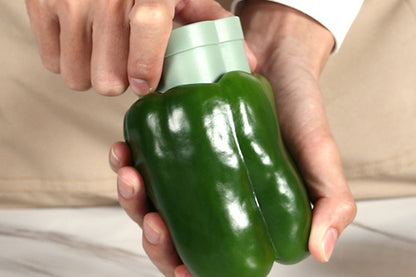 2Pcs 2 in 1 Pepper Corer Remover Fruit Cucumber Corer Separator Tool Tomato Seed Remover