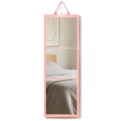 Portable Foldable Full Length Mirror with Handle Tri Fold Mirror - Pink