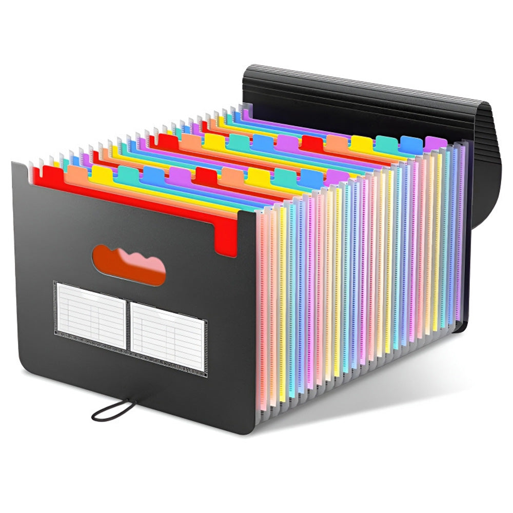 25 Pockets Accordion File Organizer Expanding File Folder Large Capacity Document Storage