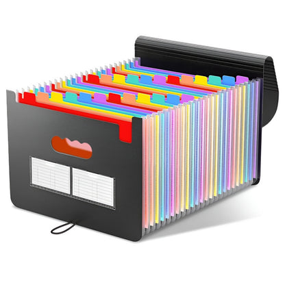 25 Pockets Accordion File Organizer Expanding File Folder Large Capacity Document Storage