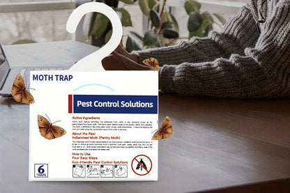 8Pcs Moth Traps Pheromone Glue Boards for Clothes Pantry Moths