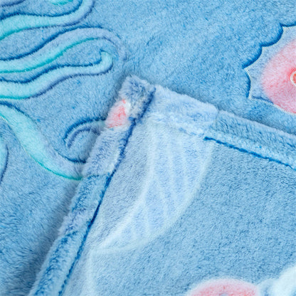 Glow in The Dark Throw Blanket Marine Life Luminous Blanket for Napping Sleeping