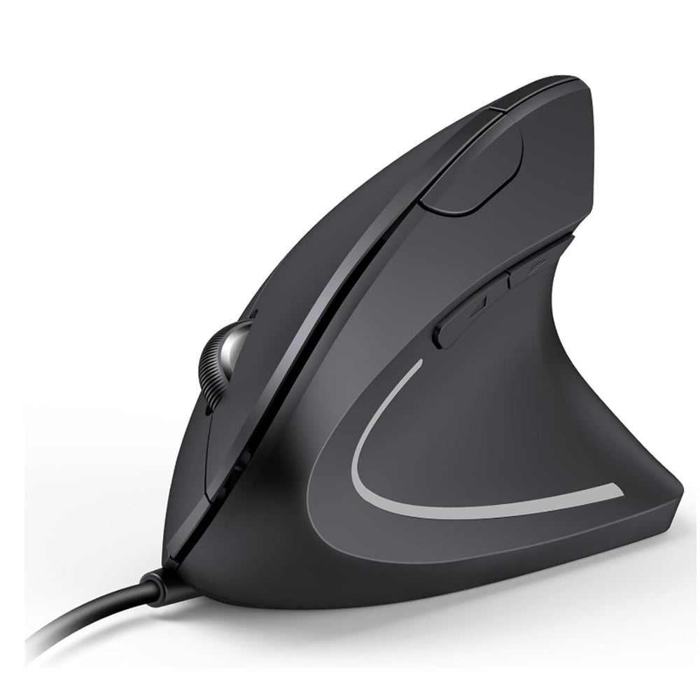 5-Button Ergonomic Mouse USB Wired Standing Gaming Mice Compatible with Laptop Computer