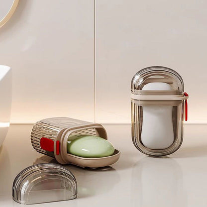 4Pcs Leakproof Soap Cases Portable Soap Container with Lid for Bathroom Gym Travel