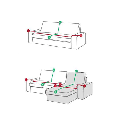 Anti-scratching Four Seasons Universal Sofa Blanket Cover -Blue