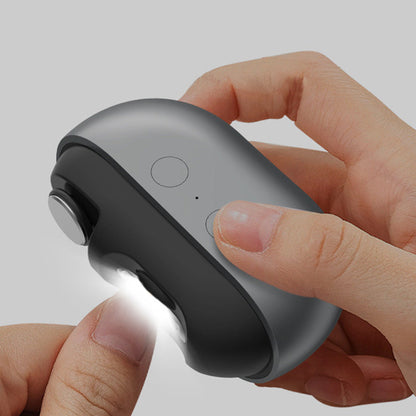 Multifunctional Electric Nail Clipper & Grinder for Safe Painless Nail Care Gray