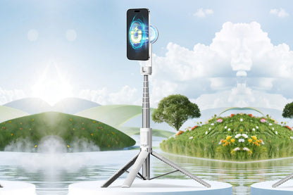 Selfie Stick Tripod 360-degree Rotatable Tripod for iPhone Android -White