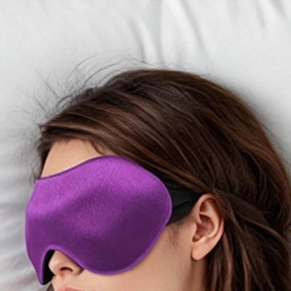 3D Full Blackout Sleep Mask-Purple