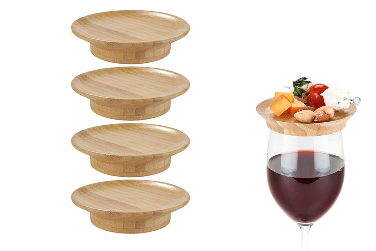 4 Pieces Wine Glass Charcuterie Toppers