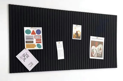 Felt Wall Tiles Self Adhesive Felt Bulletin Board Tiles Push Pin Organizer Board -Black