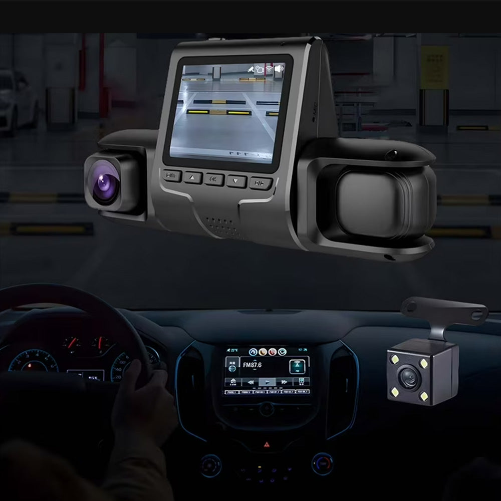 4-Channel Dash Cam 1080P Front Rear Left Right Dash Camera with Night Vision