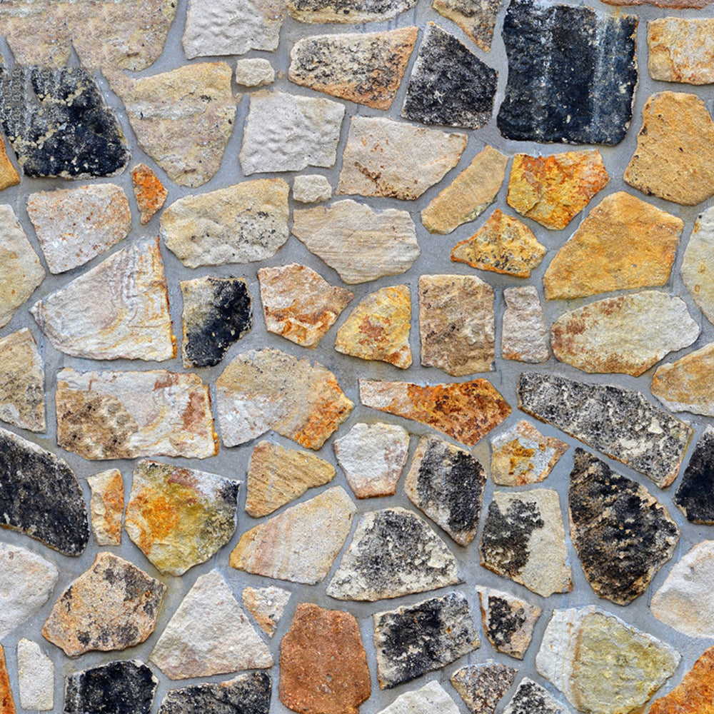 10M 3D Natural Brick Stone Wallpaper Self Adhesive Wall Sticker -Style 4