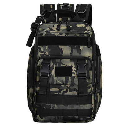 Fishing Tackle Backpack with Rod Holder Outdoor Shoulder Bag for Fishing Gear Storage Green