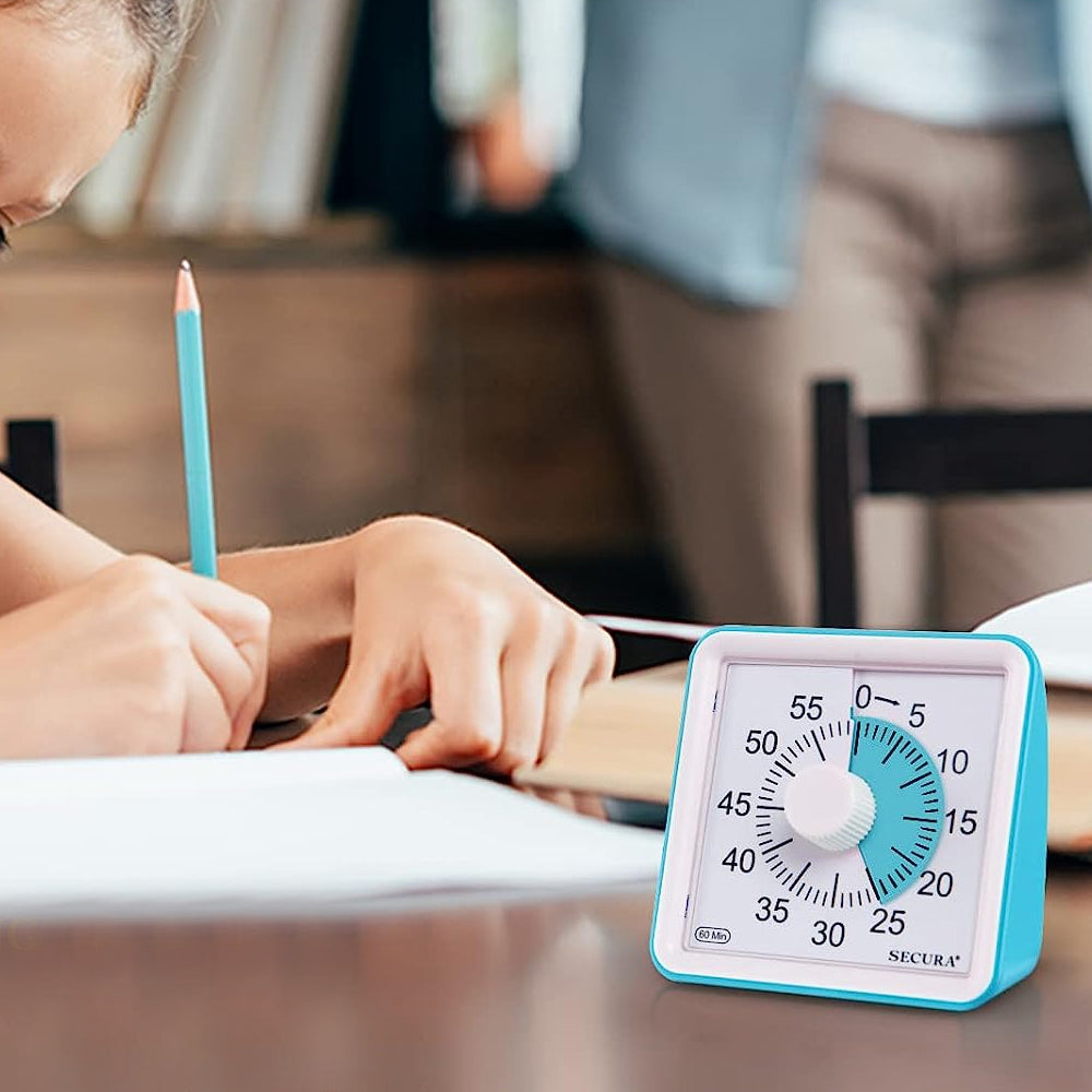 60-Minute Visual Timer Countdown Timer Time Management Tool for Sports Studying Blue