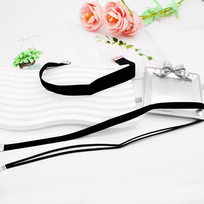 3PCS Black Layered Necklace Set for Women Adjustable Fashion Jewelry Gift
