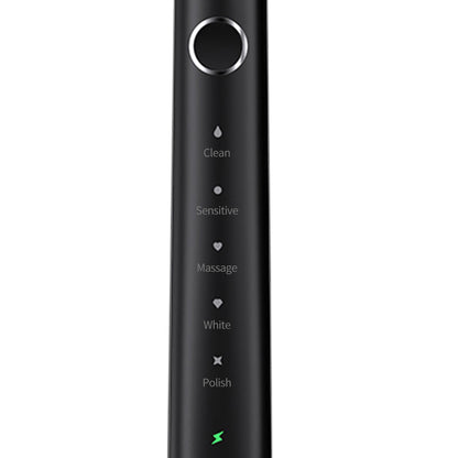 5-Mode Electric Toothbrush with Timer Travel Sonic Toothbrush with 6 Replacement Heads Black