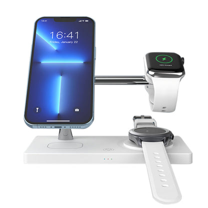 7-in-1 Wireless Charger Dock Station ¨C With Night Light and USB Output White