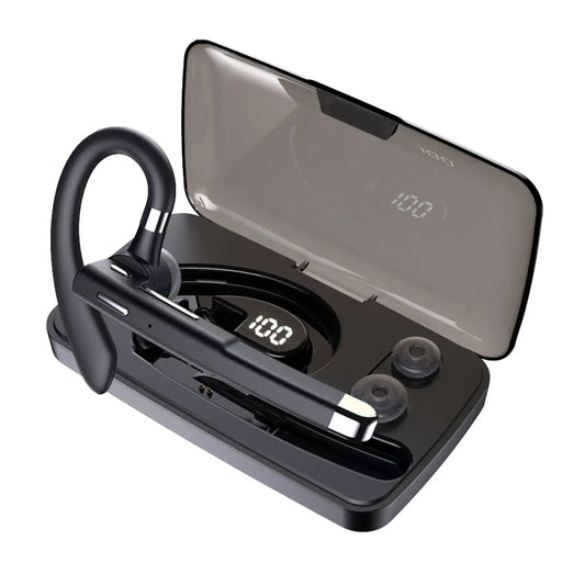 Single Ear Headphone Wireless Bluetooth Headset with Charging Case