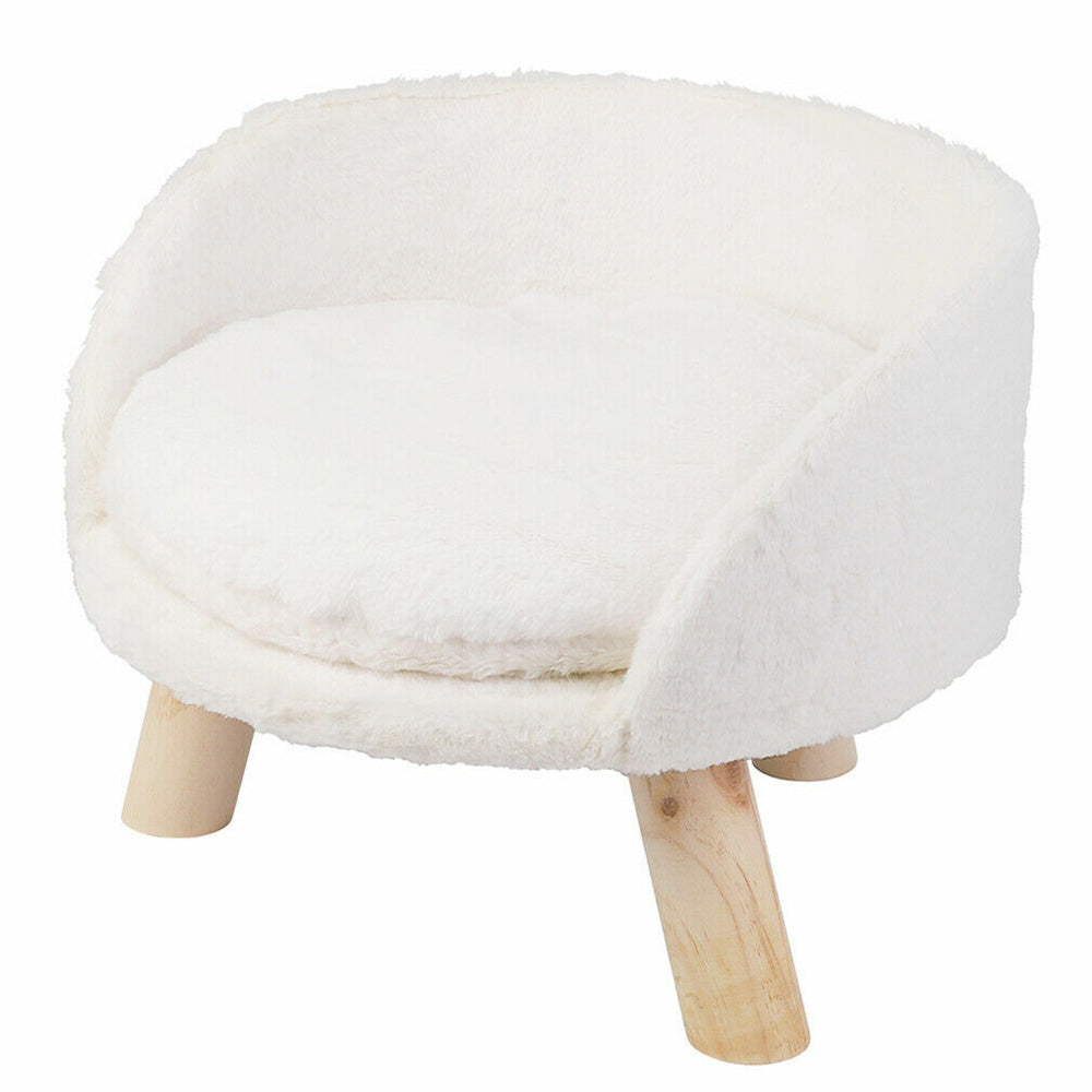 Elevated Dog Cat Bed Sofa Couch Kitten Lounge Raised Pet Bed with Legs-S
