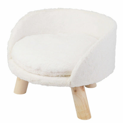 Elevated Dog Cat Bed Sofa Couch Kitten Lounge Raised Pet Bed with Legs-S