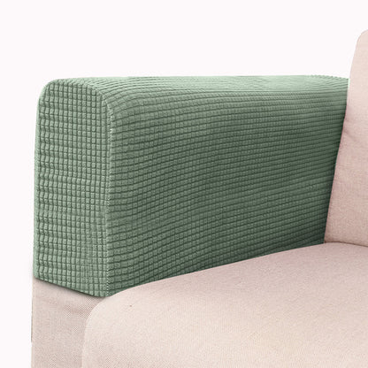 2PCS Universal Chair Arm Protector Covers Armchair Slipcovers Furniture Protector-Light Green