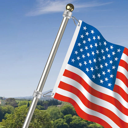 2 Pcs Metal Flag Pole Rings Aluminum Alloy Swivels Flagpole Rings