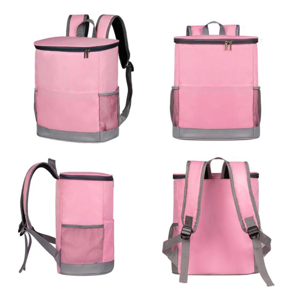 Cooler Backpack Insulated Backpack Leak-proof Cooler Bag for Camping Fishing Lunch Picnic Pink