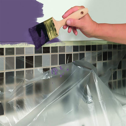 Clear Static Cling Furniture Cover Waterproof Painting Drop Film Sheet