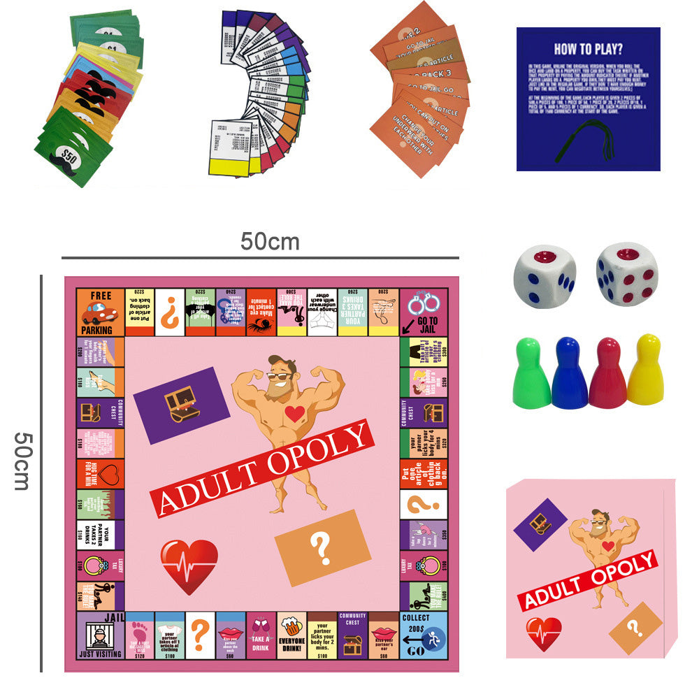 Couple Dating Night Board Game Adult Couple Topoly Board Game Ideas Intimacy Card Game