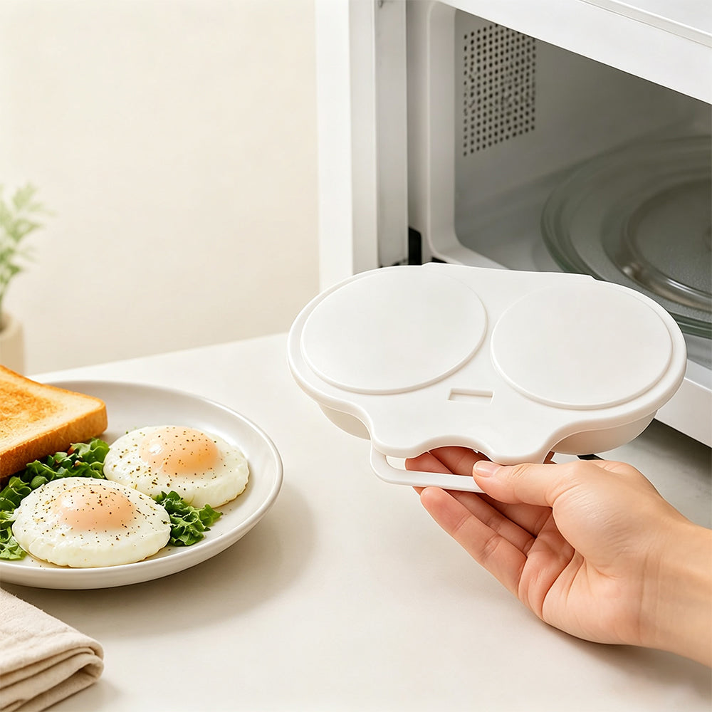 5 Pack Microwave Egg Cooker FDA Certified Egg Poacher
