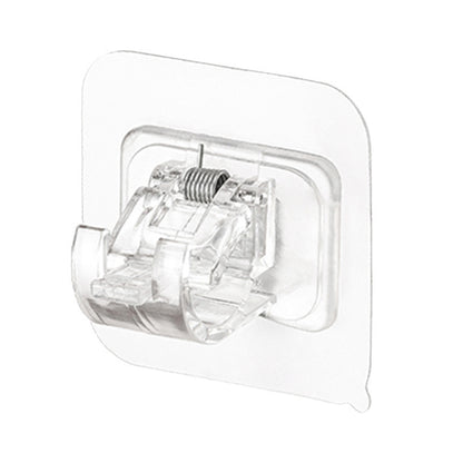 10 Pcs No Drill Curtain Rod Holder-Clear