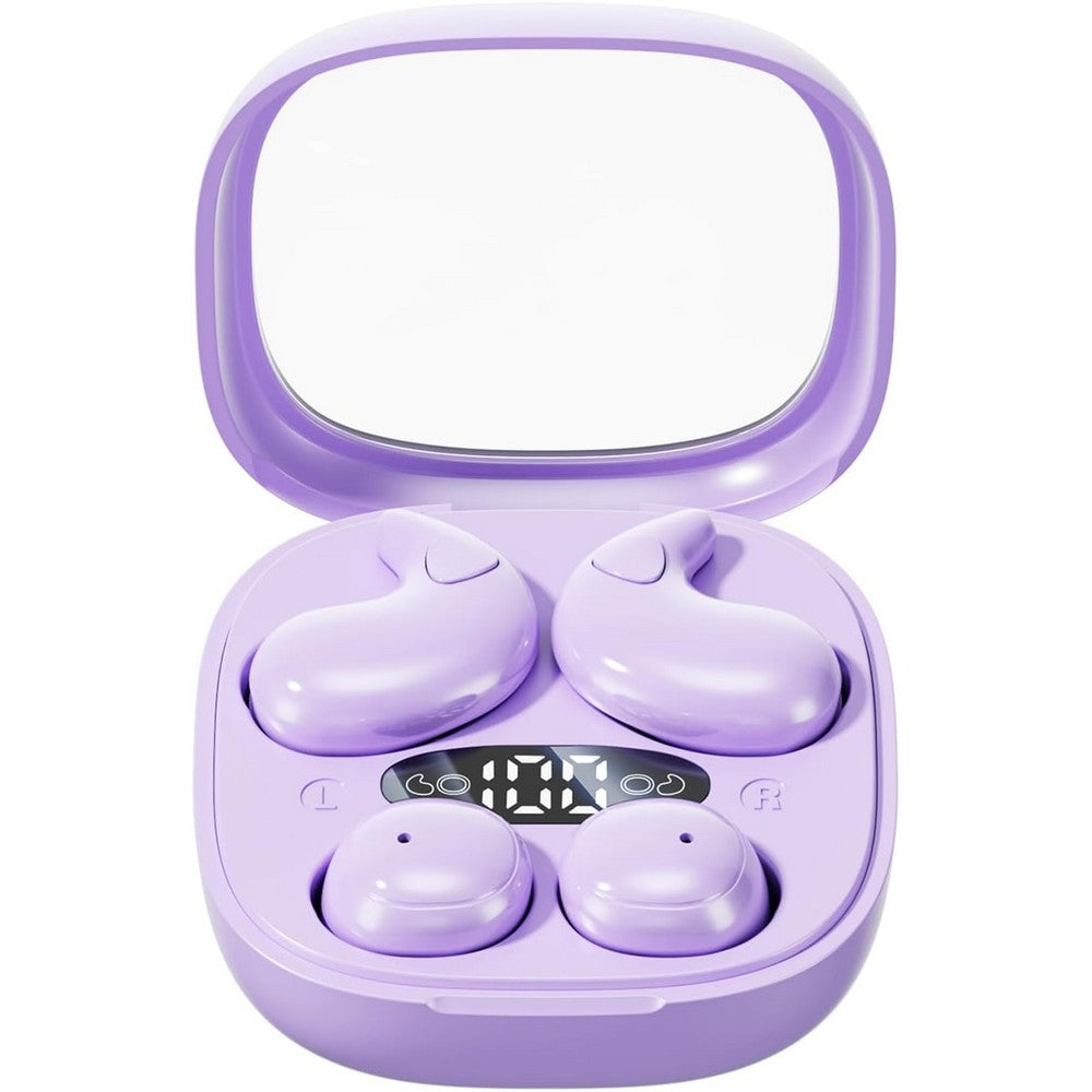 2 in 1 Side Sleeper Bluetooth Earphones Invisible Sleep Headphones-Purple