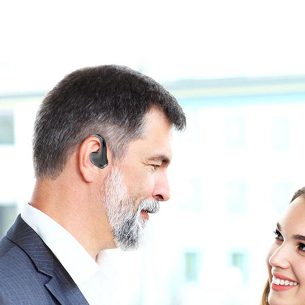 144-Language Real Time Translator Earbuds Open Ear Translation Headphone Black