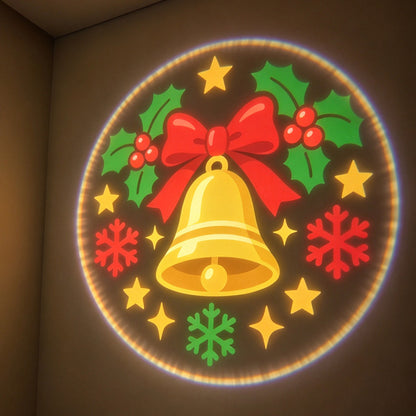 Christmas USB Projector Night Light with 6 Slide Patterns Adults Desktop Lamp